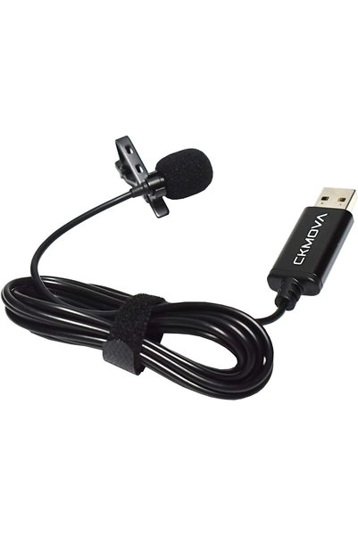 CKMOVA Lavalier Lapel Universal USB Microphone LUM2, Microphone for Windows &...