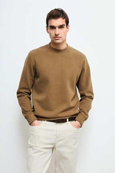 Lufian 112030194 Logan Erkek Sweatshirt TABA