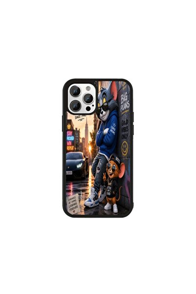 Generic Brand Husa Premium Galaxy S24 FE Tom și Jerry - Model Urban Street Duo