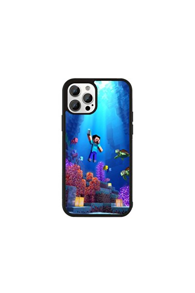 Generic Brand Husa Premium iPhone 16 Minecraft - Model Coral Dive Hero