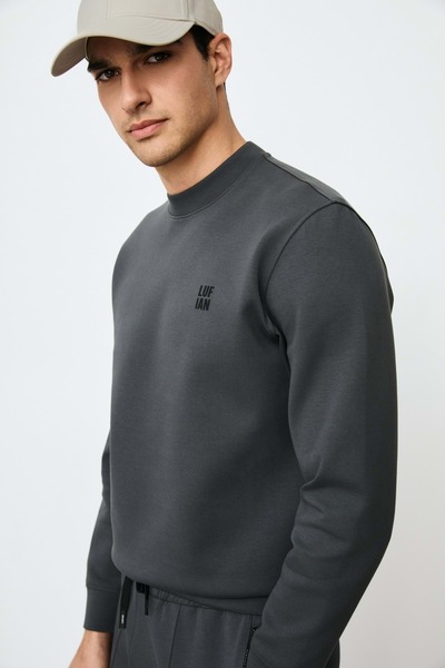 Lufian 112030192 Grand Erkek Sweatshirt FÜME