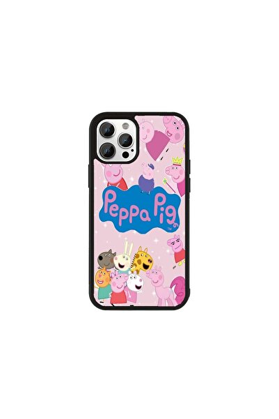 Generic Brand Husa Premium iPhone 11 Pro Peppa Pig - Model Peppa Friends Poster