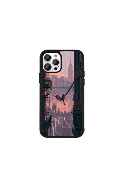 Generic Brand Husa Premium iPhone 11 Pro Max Spiderman - Model Alley Swing Sp...