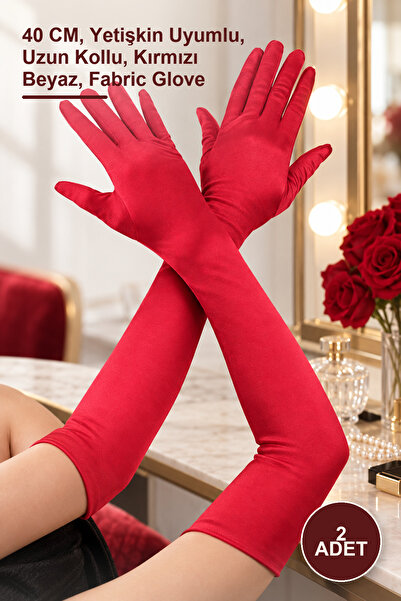 Yenilig 2 Pieces of Elbow-Length Fabric Gloves – 40 Cm, Adult-Friendly, Long ...