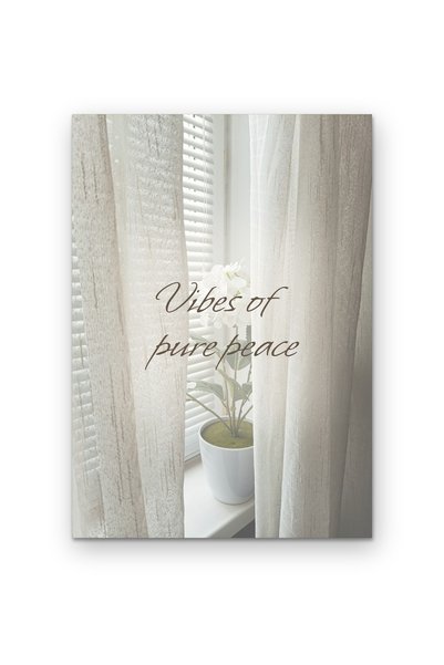 OEM Poster Carton 250g A4 Vibe de pace pura, Design Minimalist