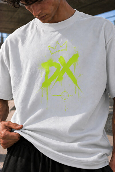 DAXİS Sportwear Company Men's Neon Printed T-Shirt Oversize Streetwear Daily ...