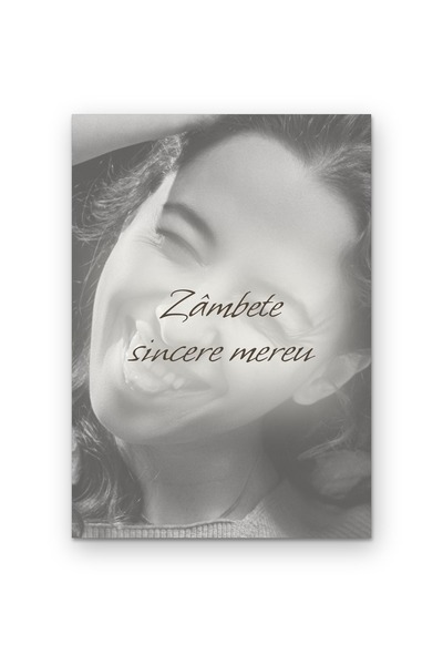OEM Poster Carton 250g A4 Zâmbete sincere mereu, Tablou perete motivațional