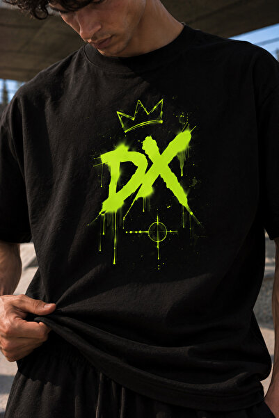 DAXİS Sportwear Company Men's Neon Printed T-Shirt Oversize Streetwear Daily ...