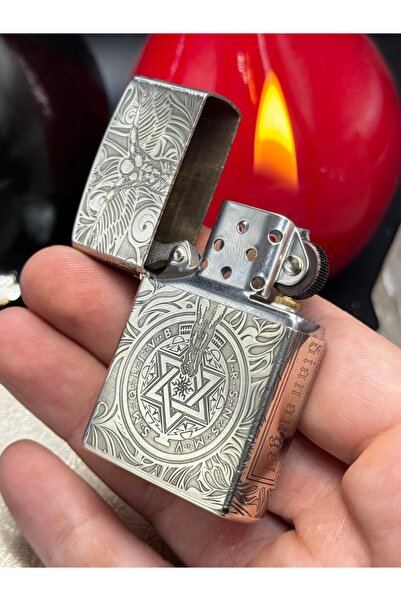 NikaŞ Chief Vintage Koruyucu Melek Tasarımlı Derin Kabartma Metal Benzinli Pr...