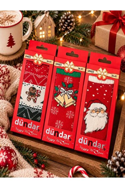 Dündar Unisex Thermal Christmas Socks