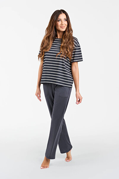 Other Pijama de damă Betty, mâneci scurte, pantaloni lungi, L