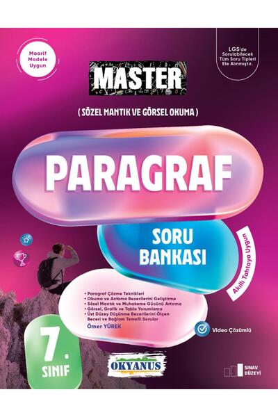 Okyanus Yayıncılık Okyanus Yayınları 7.Sınıf Master Paragraf Soru Bankası 202...