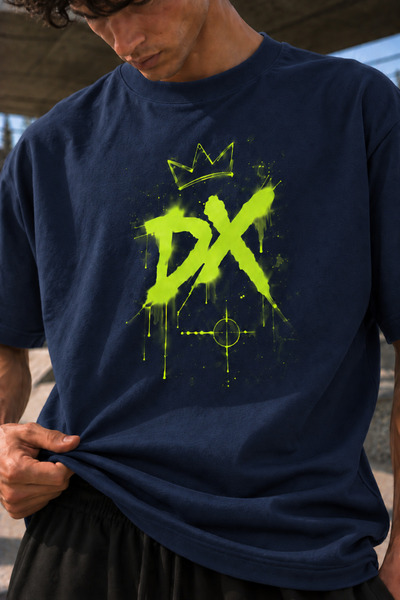 DAXİS Sportwear Company Men's Neon Printed T-Shirt Oversize Streetwear Daily ...