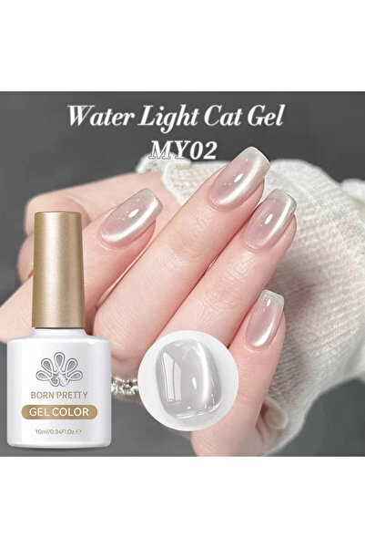 Born Pretty Water Light Cat Magnetic Gel/FIRST LOVE Işıltılı Kedi Gözü Kalıcı...