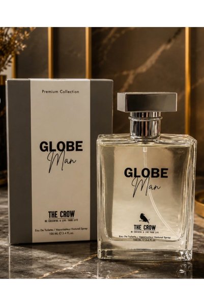 The Crow Globe Man Erkek Parfüm 100 ml EDT – Odunsu, Aromatik, Bergamot ve Ve...