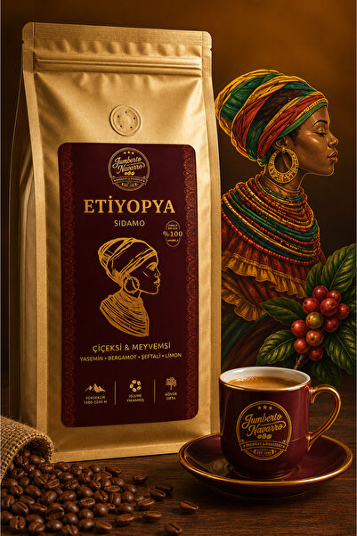 ETİYOPYA SIDAMO SINGLE ORIGIN ÇEKİRDEK KAHVE 500 gr.