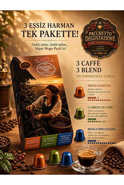 PACCHETTO DEGUSTAZIONE (3LÜ TADIM PAKETİ No4-No6-No9) KAPSÜL KAHVE