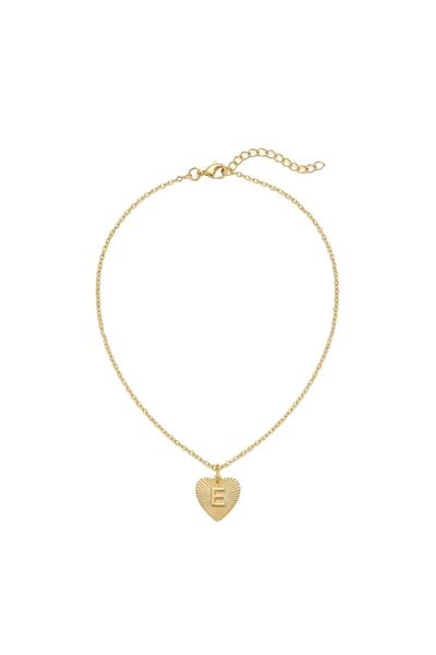 Charmist Amour Collection Kalp Harf Detaylı Çelik Üzeri Altın Kaplama Kolye