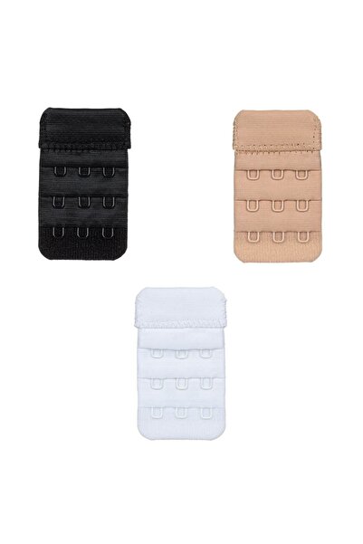 OEM 3 Extensoare de sutien, Negru/Alb/Nud, 6x3.5cm
