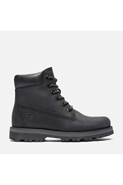 Timberland Courma Kid Mid Lace up Boot Children's Black Casual Shoes
