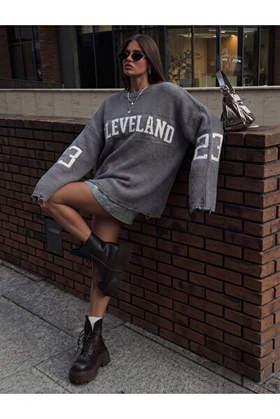 DENİKK Trend Oversize Bol Kalip Uzun Boy Knitted Sweater-The Coolest Knitted ...