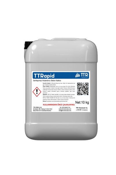 TTR Chemicals TTrapid Sertleşmeyi Hızlandırıcı Beton Katkısı- 5 kg
