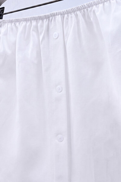 ALLDAY Slit Pleated Shirt Skirt