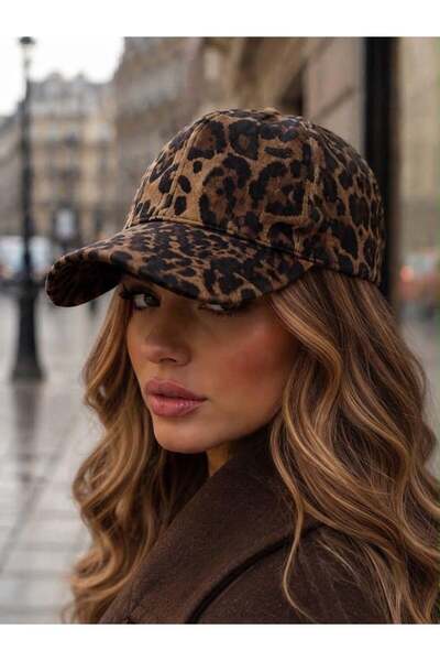 Venus Design Leopar Kep Şapka