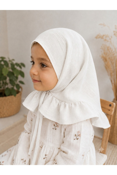 Generic Brand وشاح للأطفال، وشاح موسلين، قماش قطني للأطفال، وشاح رأس للأطفال