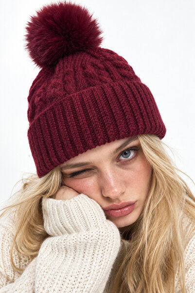 la polario Scarlet Pompon Beret