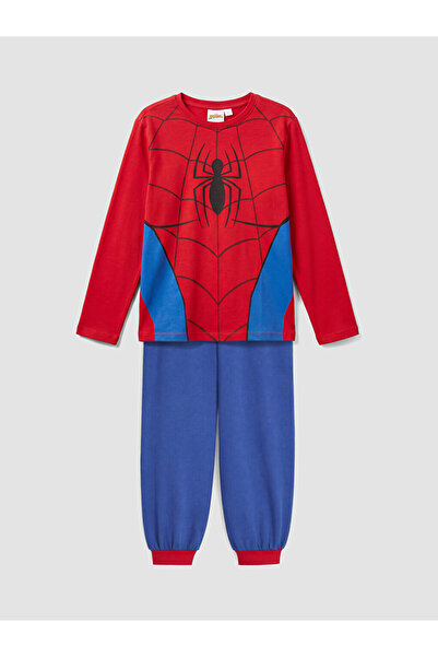 LC Waikiki Peak New Season Red Printed Boys' Pajama Set