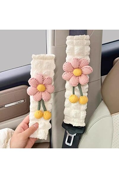 Yelajoy Seat Belt Covers 2PCS, Cute Flower Seat Belt Padding for Women Adults...