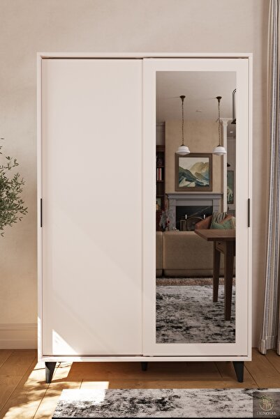 Lignosar Liminal Aynalı Vestiyer – 8 Raflı, Sürgü Kapaklı Portmanto & Askılık...