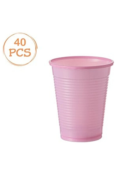 OEM Set of 40 Pink Plastic Cups 200ml