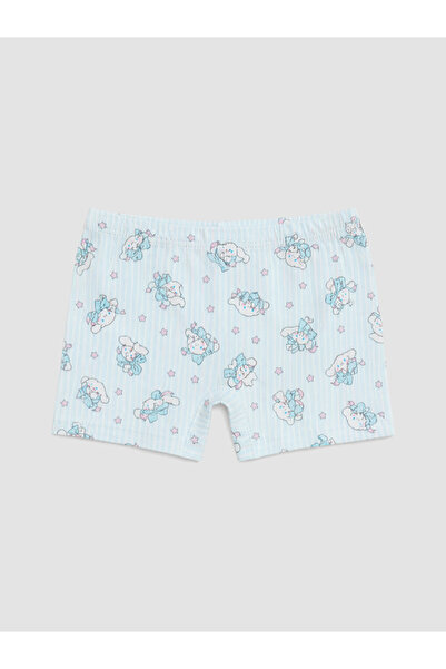 LC Waikiki Vizyon New Season Blue Cinnamoroll Printed Girls' Boxer Shorts