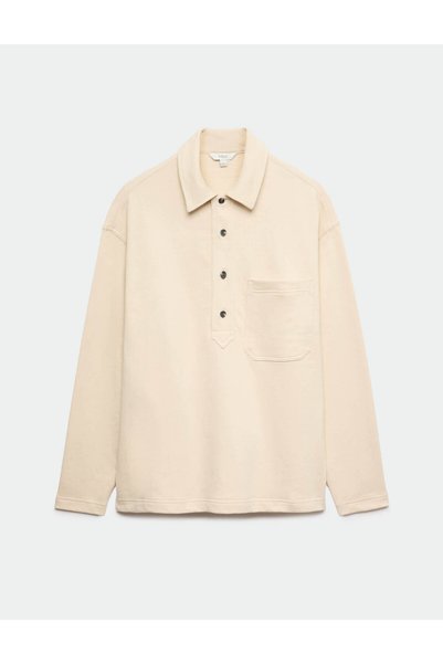 Marks & Spencer Polo Yaka Uzun Kollu Sweatshirt