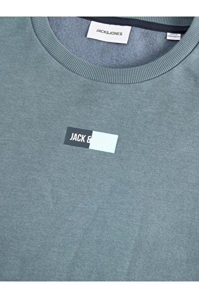 Jack & Jones Jjpan Sweat Crew Neck Smu Gri Erkek Sweatshirt 12310759