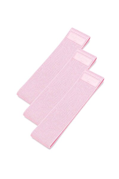 Gymo Hip Band Squat Egzersiz Kalça Direnç Bandı 76x8cm Pembe 3'lü Set