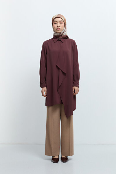 Tuğba Arkası Lastikli Pantolon - Camel