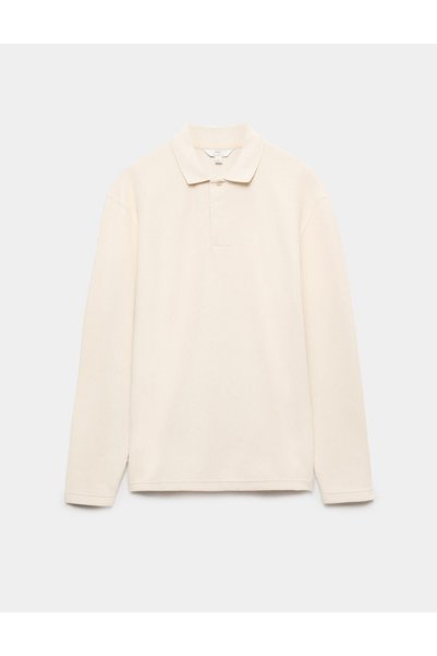 Marks & Spencer Fitilli Uzun Kollu Polo Yaka T-Shirt