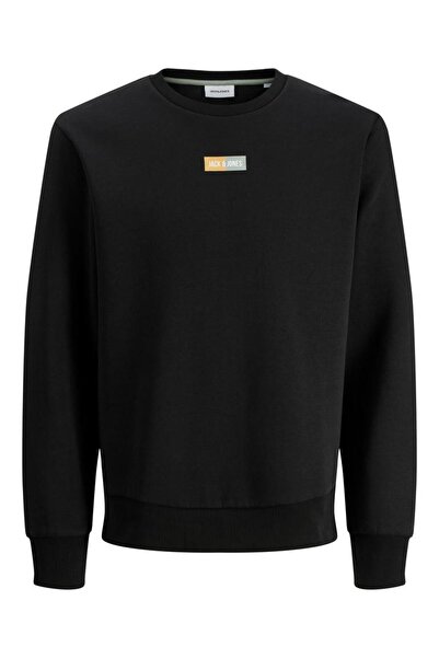 Jack & Jones Jjpan Sweat Crew Neck Smu Black Men's Sweatshirt 12310759