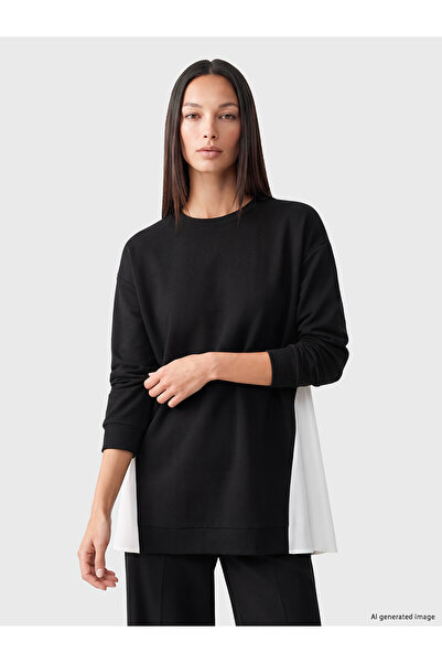LC Waikiki Alita City Farkıyla Lcw Everyday Black Diving Fabric Plain Loose &...
