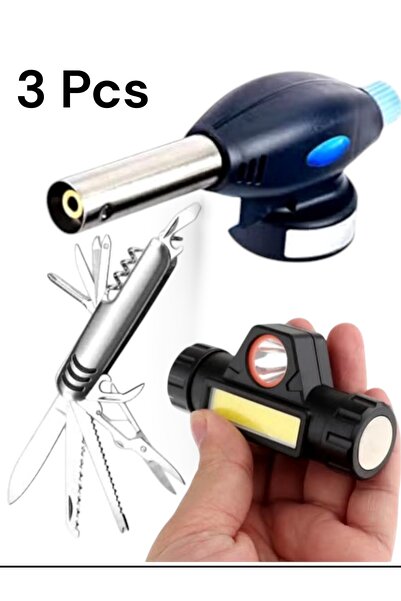 mtaha 3-in-1 Adventure Gear Combo for Hiking & Camping: Rechargeable Led Head...