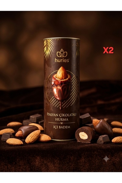 Huries HURMA SÜTLÜ ÇİKOLATA KAPLI BADEMLİ 2 kutu