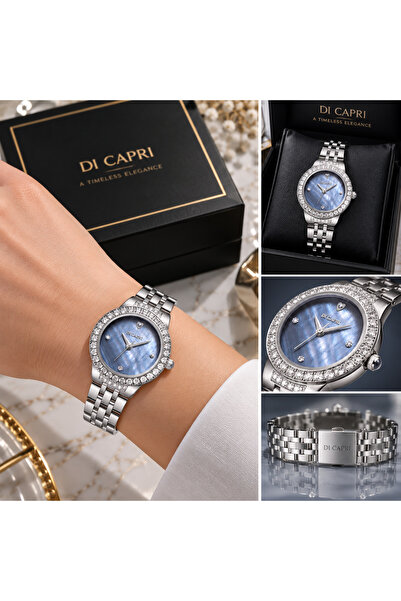 Generic Brand Di Capri Women's Watch with Blue Dial Looster Time