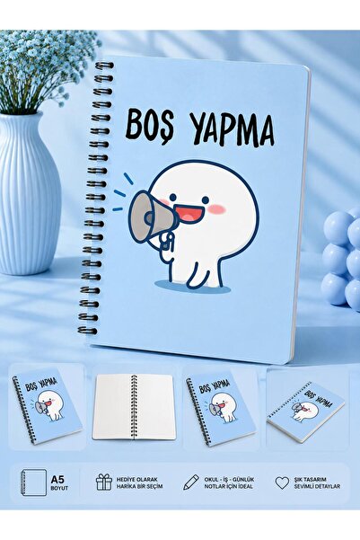 ÖZ KIRTASİYE Boş Yapma Konuşan A5 Çizgisiz Defter