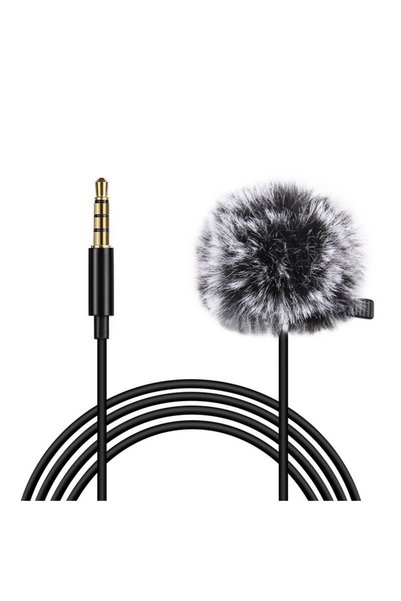 PULUZ Microfon Jack cu clemă de rever PU424 1.5m Jack 3.5mm