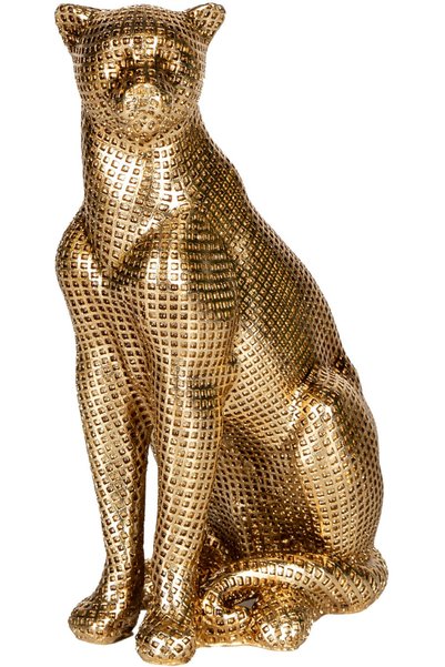 Herdekora Dekoratif Biblo Leopar Gold 19x29,5 Cm.