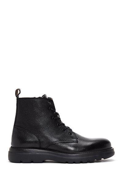 Derimod Men's Black Lace-Up Leather Casual Boots Wm660001Df