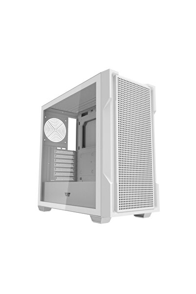 darkFlash Carcasă PC DS900 cu plasă metalică, fără ventilatoare (albă)